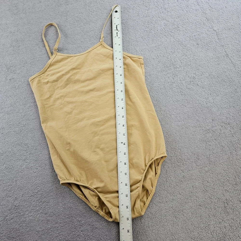 Girls an‎ Nude Camisole Dance Leotard Adjustable Straps Stretch Bodysuit
